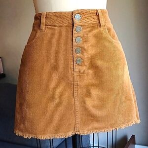 Indigo Rein Corduroy Mini Skirt